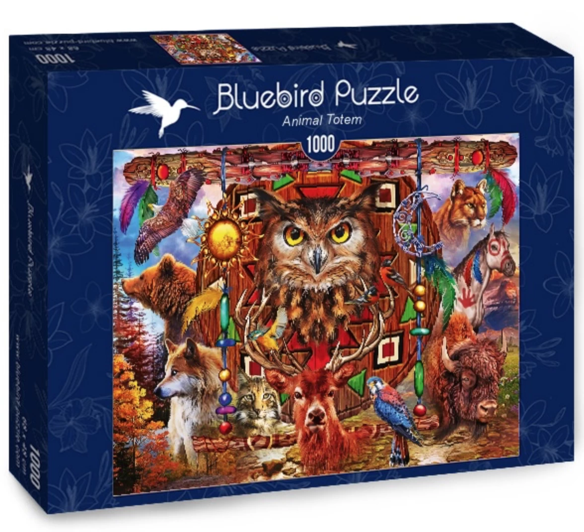Bluebird Puzzle Dierentotem - Puzzel Van 4000 Stukjes 4 Bluebird Puzzle Dierentotem - Puzzel Van 4000 Stukjes - Afbeelding 2
