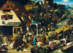 Bluebird Puzzle Pieter Bruegel - Spreekwoorden - Puzzel Van 3000 Stukjes