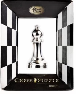 Cast Puzzle Loper Zilver- Schaakstuk - Breinbreker