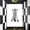 Cast Puzzle Toren Zilver- Schaakstuk - Cast Breinbreker -online speelgoedwinkel! cast puzzle toren zilver schaakstuk cast breinbrek