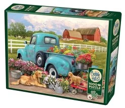 Cobble Hill Bloemen Pick-up Truck - Puzzel Van 1000 Stukjes