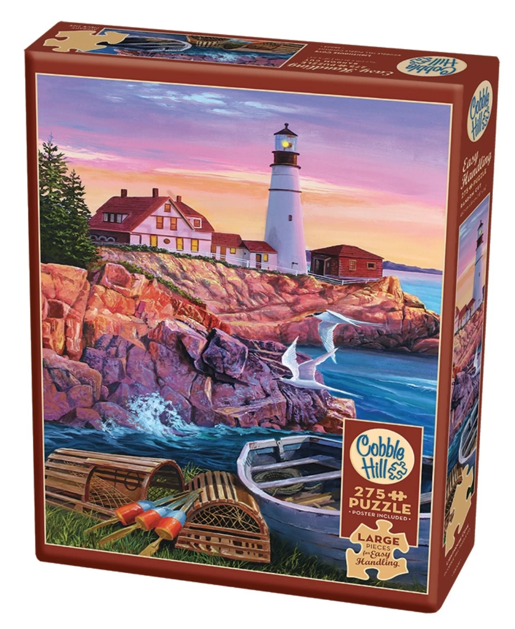 Cobble Hill De Vuurtoren - Puzzel Van 275 XXL Stukjes 4 Cobble Hill De Vuurtoren - Puzzel Van 275 XXL Stukjes - Afbeelding 2