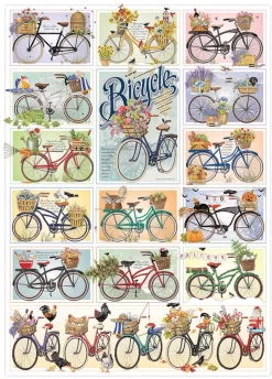 Cobble Hill Kleurrijke Fietsen - Puzzel Van 1000 Stukjes
