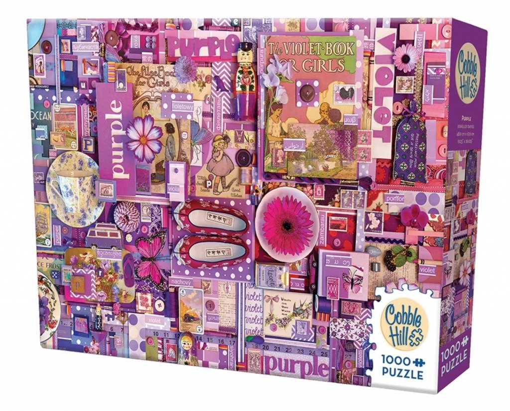 Cobble Hill Paars - Puzzel Van 1000 Stukjes 4 Cobble Hill Paars - Puzzel Van 1000 Stukjes - Afbeelding 2