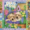 Cobble Hill Quilt Met Bloesems En Puppies - Puzzel Van 1000 Stukjes 1 Cobble Hill Quilt Met Bloesems En Puppies - Puzzel Van 1000 Stukjes -online speelgoedwinkel! cobble hill quilt met bloesems en puppies puzzel v