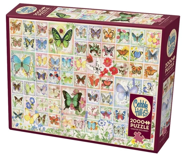 Cobble Hill Vlinders En Bloesems - Puzzel Van 2000 Stukjes 4 Cobble Hill Vlinders En Bloesems - Puzzel Van 2000 Stukjes - Afbeelding 2