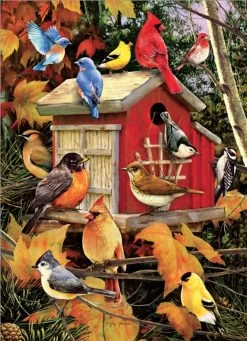Cobble Hill Vogelhuisje In De Herfst - Puzzel Van 1000 Stukjes