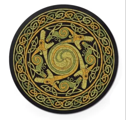 Curiosi Draak - Dubbelzijdige Ronde Puzzel In Hout - 88 Stukjes -online speelgoedwinkel! curiosi draak dubbelzijdige ronde puzzel in hout 8 3