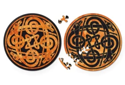 Curiosi Honden - Dubbelzijdige Ronde Puzzel In Hout - 88 Stukjes -online speelgoedwinkel! curiosi honden dubbelzijdige ronde puzzel in hout 2