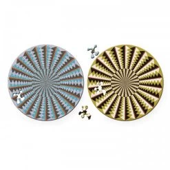 Curiosi Puzzel Double Karussell - Dubbelzijdige Ronde Puzzel In Hout - 88 Stukjes -online speelgoedwinkel! curiosi puzzel double karussell dubbelzijdige rond 3