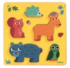 Djeco Dieren Uit Het Bos - 5 Stukjes