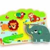 Djeco Geluidenpuzzel - De Zoo - 5 Stukjes -online speelgoedwinkel! djeco geluidenpuzzel de zoo 5 stukjes