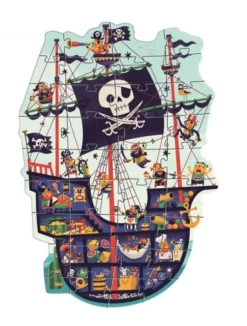 Djeco Het Piratenschip - Puzzel Van 36 Stukjes