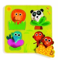 Djeco Kiekeboe In De Jungle - 4 Stukjes