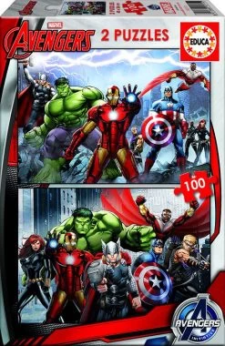 Educa Avengers - 2 Puzzels Van 100 Stukjes