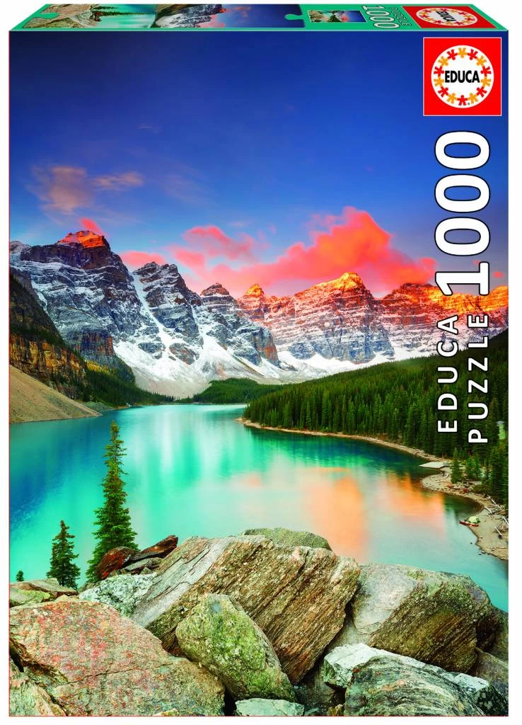 Educa Bergmeer In Canada - Legpuzzel Van 1000 Stukjes 3 Educa Bergmeer In Canada - Legpuzzel Van 1000 Stukjes