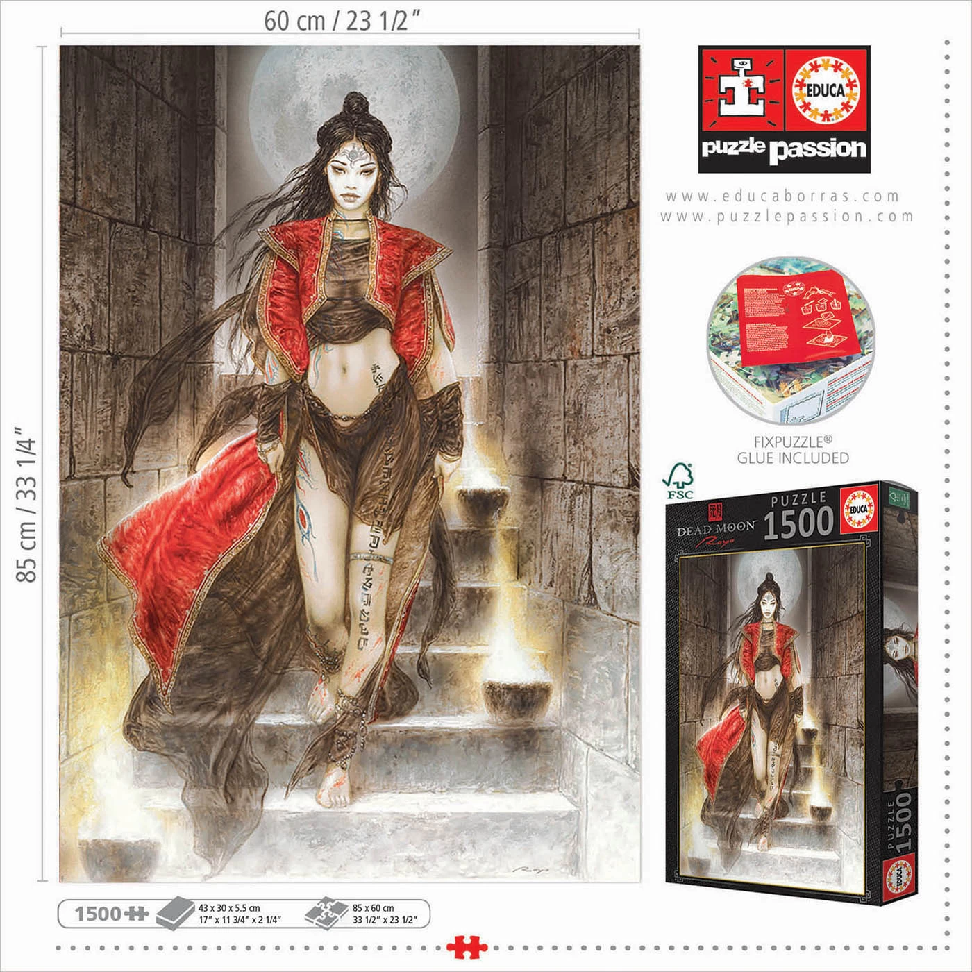 Educa Dead Moon - Luis Royo - Legpuzzel Van 1500 Stukjes 5 Educa Dead Moon - Luis Royo - Legpuzzel Van 1500 Stukjes - Afbeelding 3