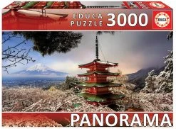 Educa Fuji Berg En De Chureito Pagode In Japan - Puzzel Van 3000 Stukjes