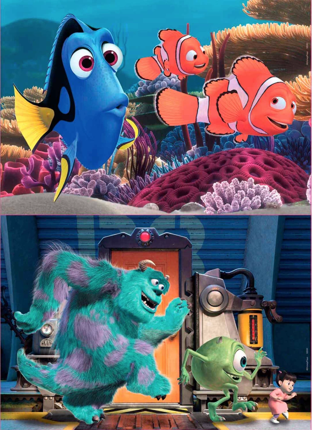 Educa HOUT: Pixar - Nemo En Dory - Monsters Inc. - 2 X 25 Stukjes 3 Educa HOUT: Pixar - Nemo En Dory - Monsters Inc. - 2 X 25 Stukjes