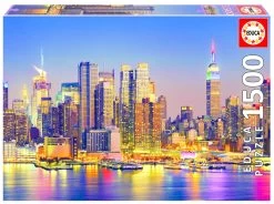 Educa Manhattan Bij Nacht - Legpuzzel Van 1500 Stukjes