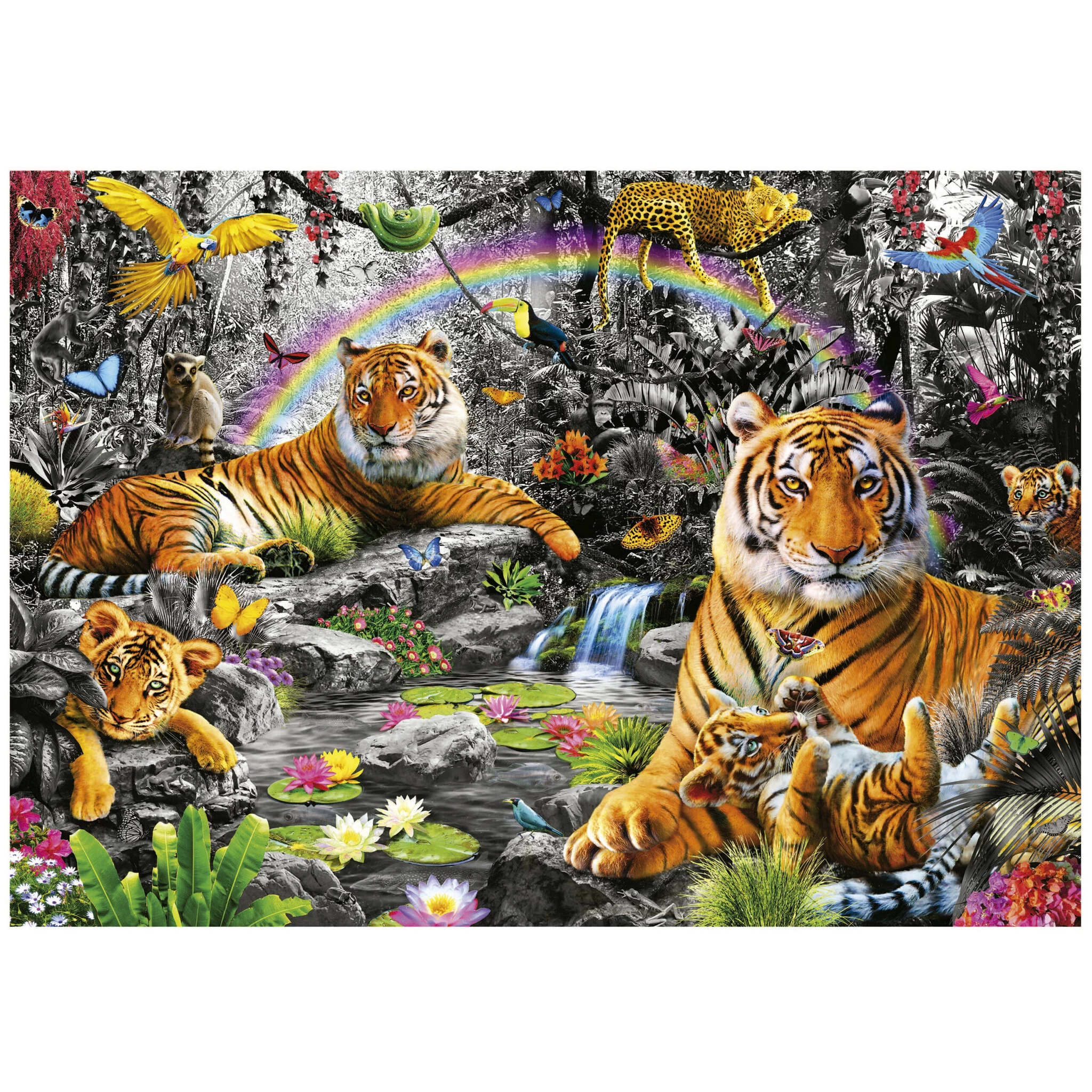 Educa Stralende Jungle - Legpuzzel Van 1500 Stukjes 4 Educa Stralende Jungle - Legpuzzel Van 1500 Stukjes - Afbeelding 2