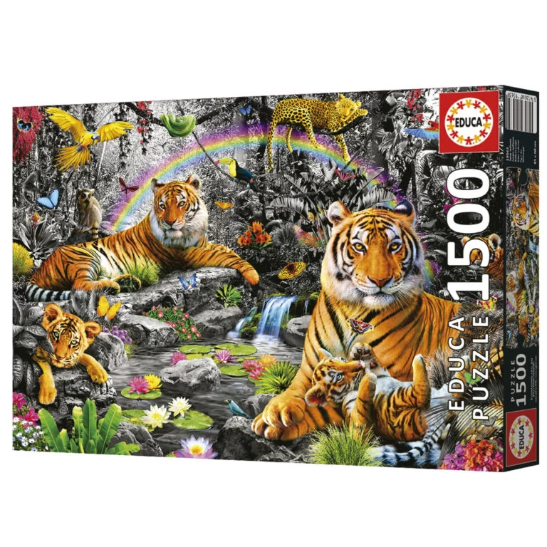 Educa Stralende Jungle - Legpuzzel Van 1500 Stukjes 6 Educa Stralende Jungle - Legpuzzel Van 1500 Stukjes - Afbeelding 4
