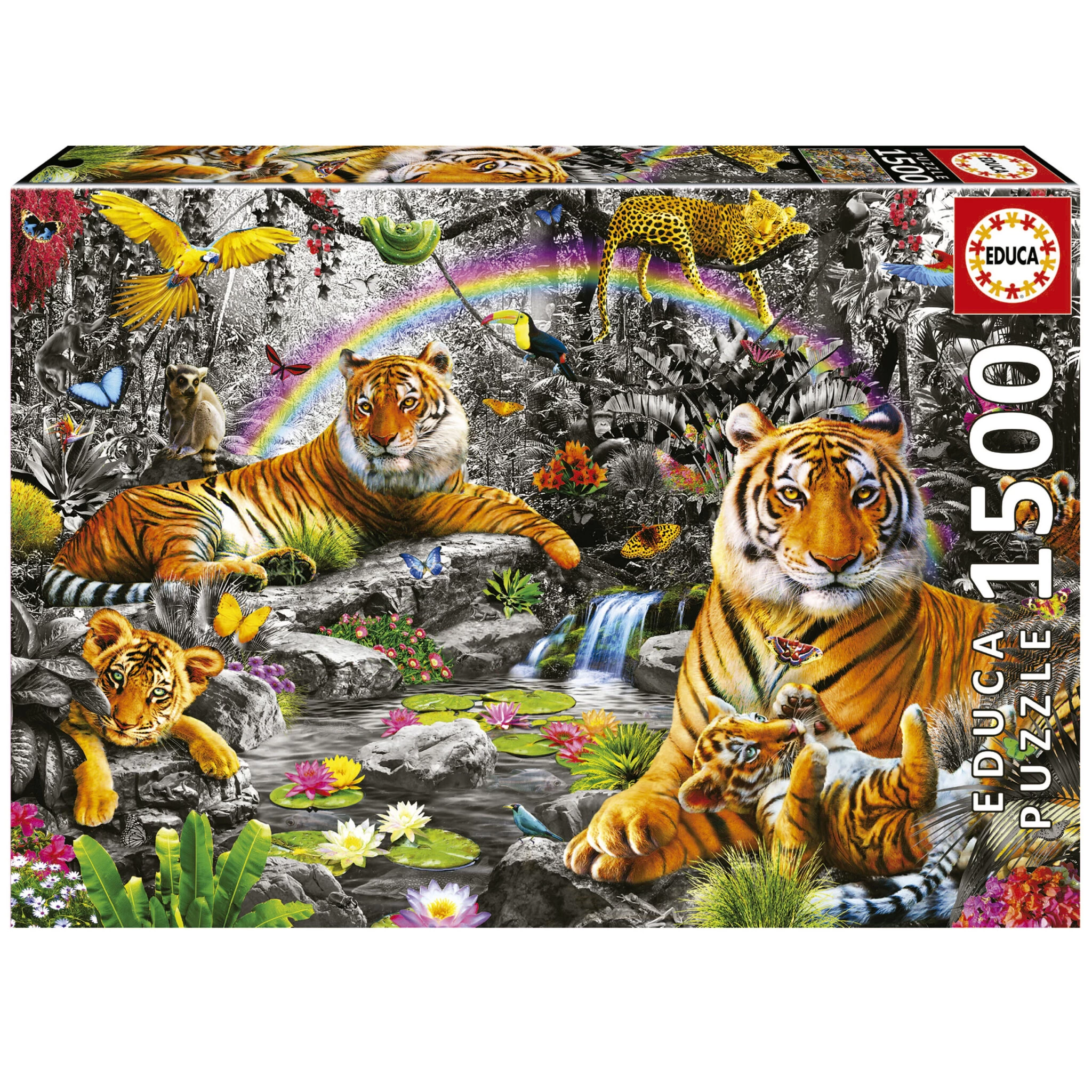 Educa Stralende Jungle - Legpuzzel Van 1500 Stukjes 3 Educa Stralende Jungle - Legpuzzel Van 1500 Stukjes