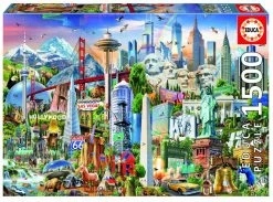 Educa Symbolen Van Noord-Amerika - Legpuzzel Van 1500 Stukjes