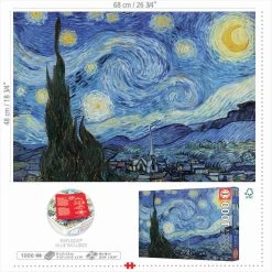 Educa Vincent Van Gogh - Sterrennacht - Puzzel 1000 Stukjes 8 Educa Vincent Van Gogh - Sterrennacht - Puzzel 1000 Stukjes -online speelgoedwinkel! educa vincent van gogh sterrennacht puzzel 1000 st 2