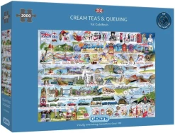 Gibsons Cream Teas & Queuing - Puzzel Van 2000 Stukjes