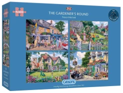 Gibsons Een Dagje Met De Tuinman - 4 Puzzels Van 500 Stuks