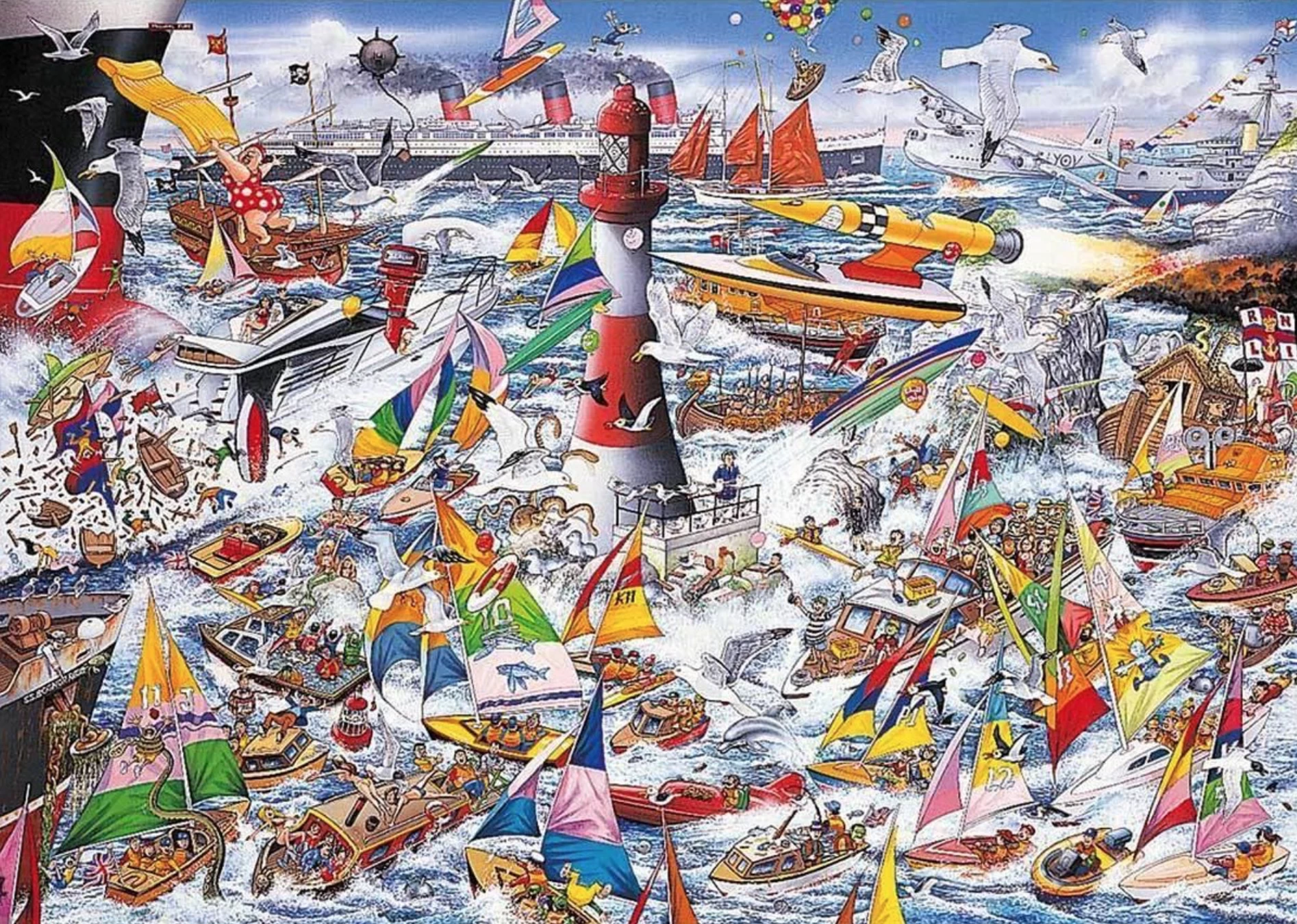 Gibsons I Love Boats - Puzzel Van 1000 Stukjes 3 Gibsons I Love Boats - Puzzel Van 1000 Stukjes