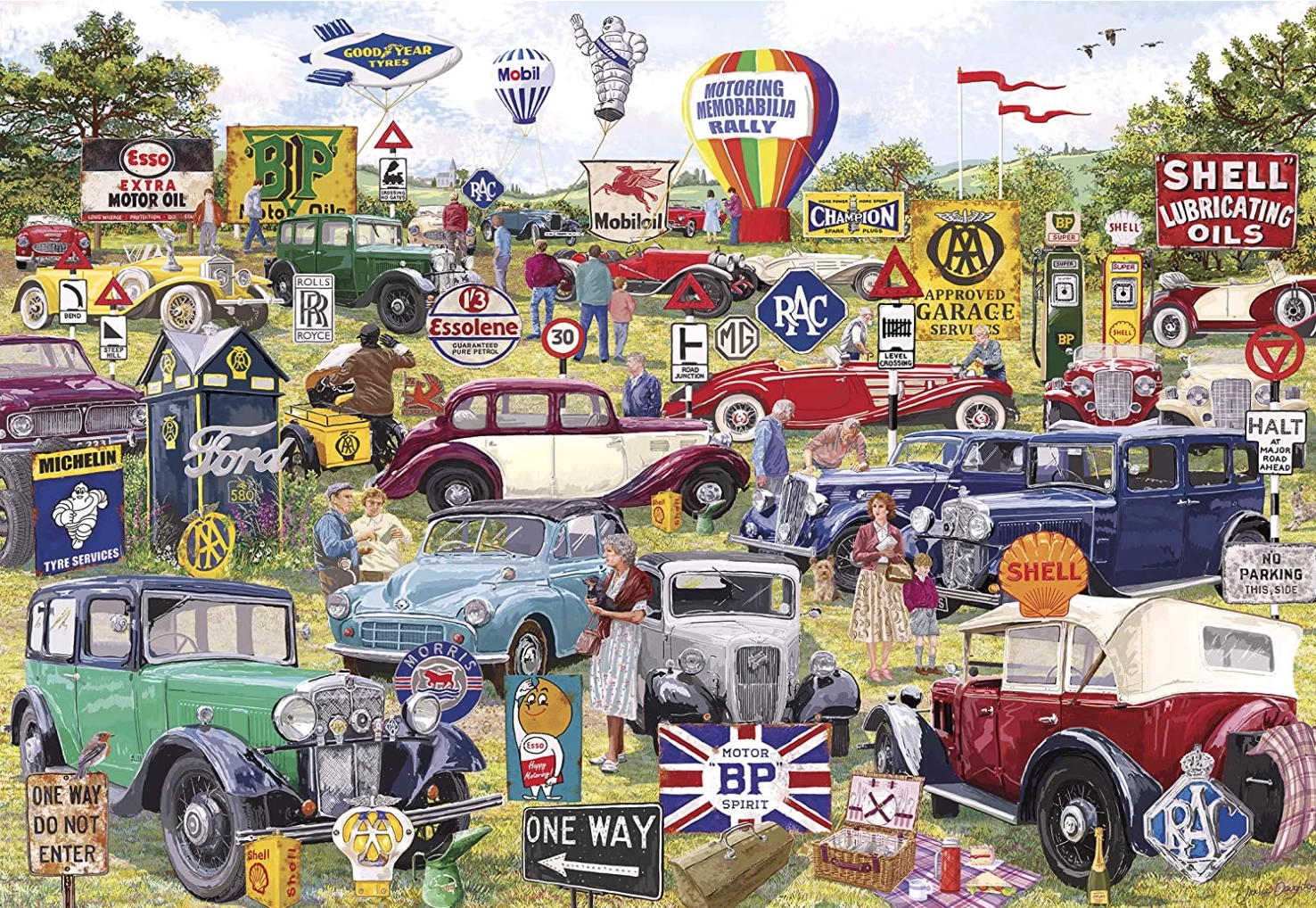 Gibsons Motorische Souvenirs - Puzzel Van 1000 Stukjes 4 Gibsons Motorische Souvenirs - Puzzel Van 1000 Stukjes - Afbeelding 2