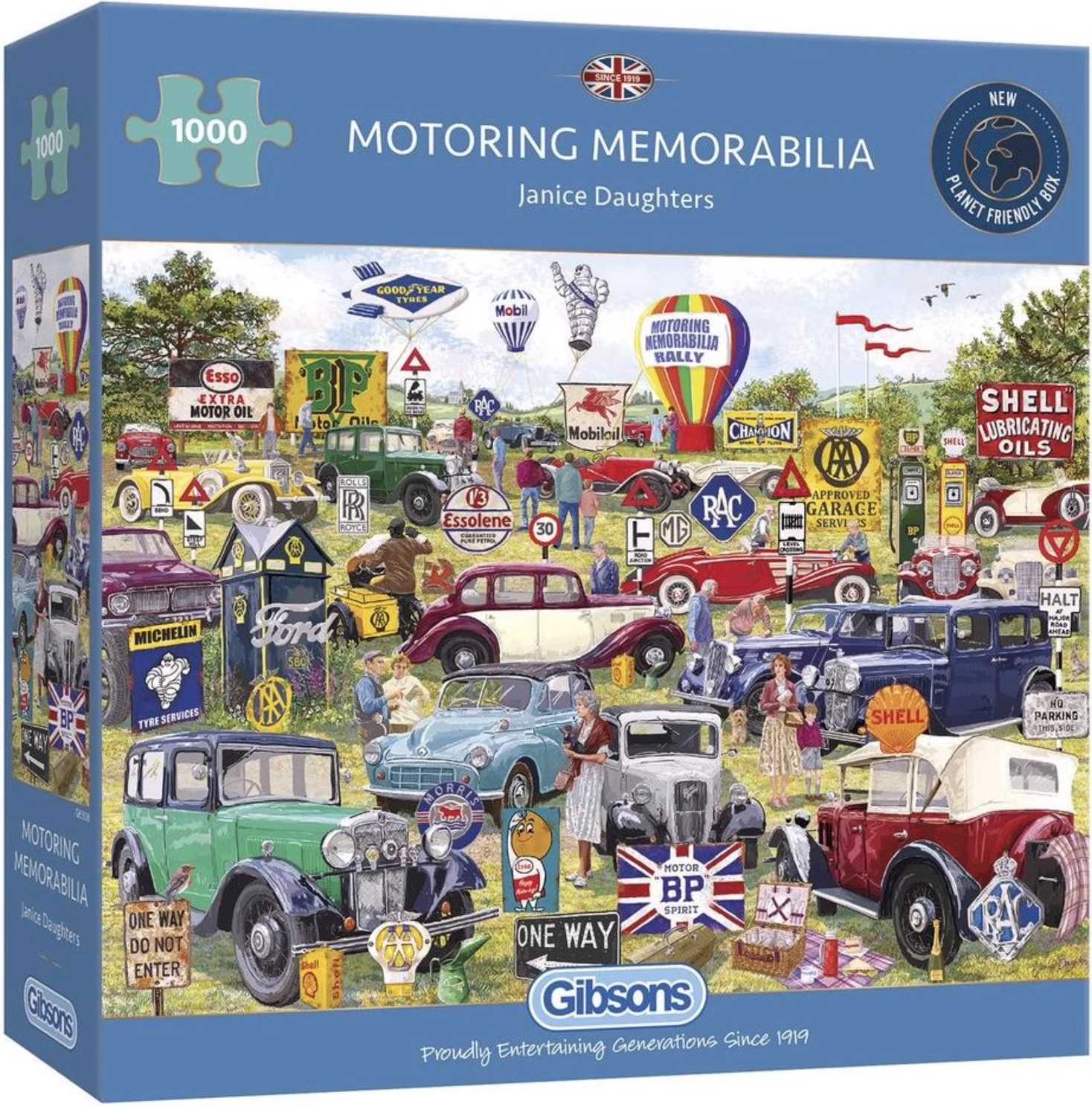 Gibsons Motorische Souvenirs - Puzzel Van 1000 Stukjes 3 Gibsons Motorische Souvenirs - Puzzel Van 1000 Stukjes