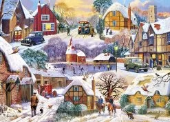 Gibsons Winter Cottages - Puzzel Van 1000 Stukjes -online speelgoedwinkel! gibsons winter cottages puzzel van 1000 stukjes 1