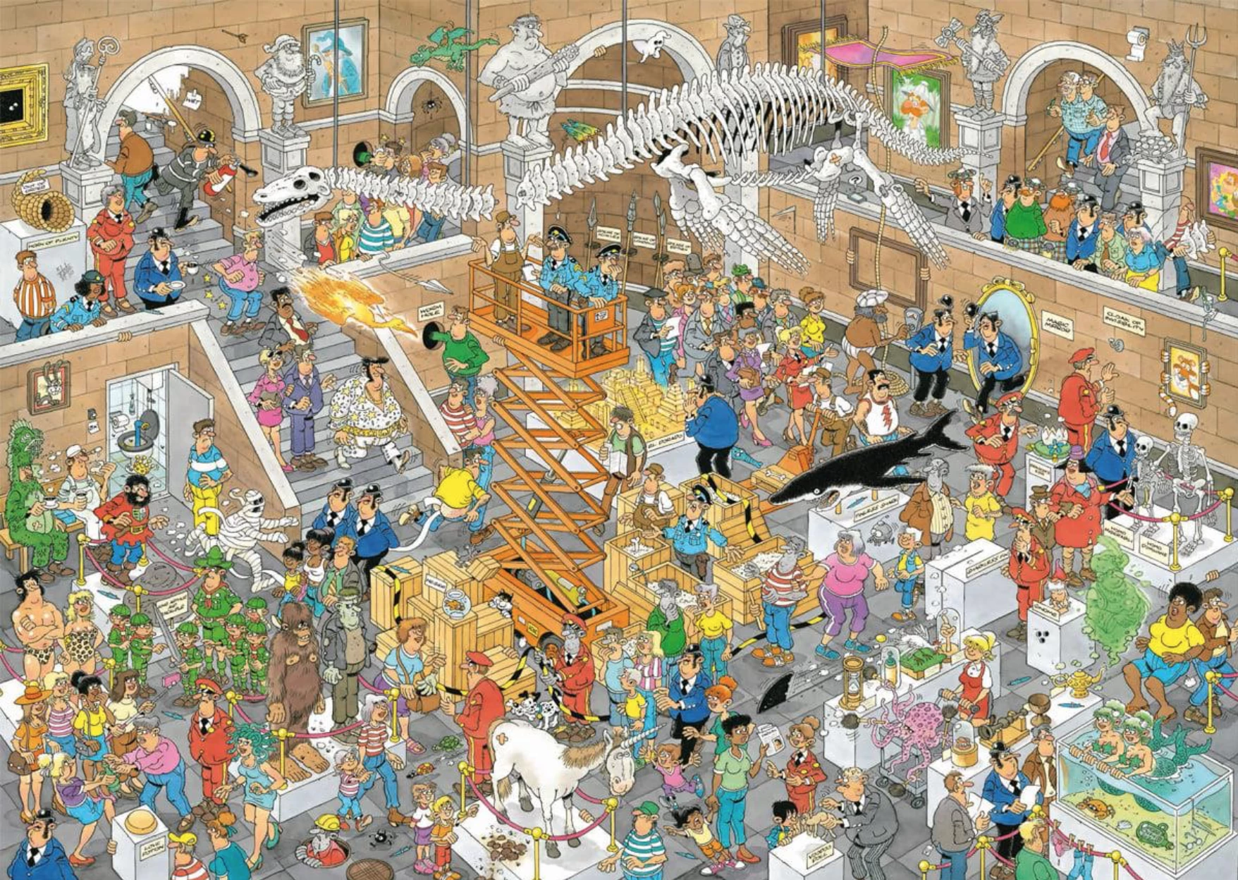 Jumbo Een Dagje Naar Het Museum - JvH - 2 Puzzels Van 1000 Stukjes 5 Jumbo Een Dagje Naar Het Museum - JvH - 2 Puzzels Van 1000 Stukjes - Afbeelding 3