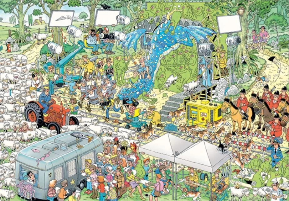 Jumbo Filmset - JvH - 2000 Stukjes 4 Jumbo Filmset - JvH - 2000 Stukjes - Afbeelding 2