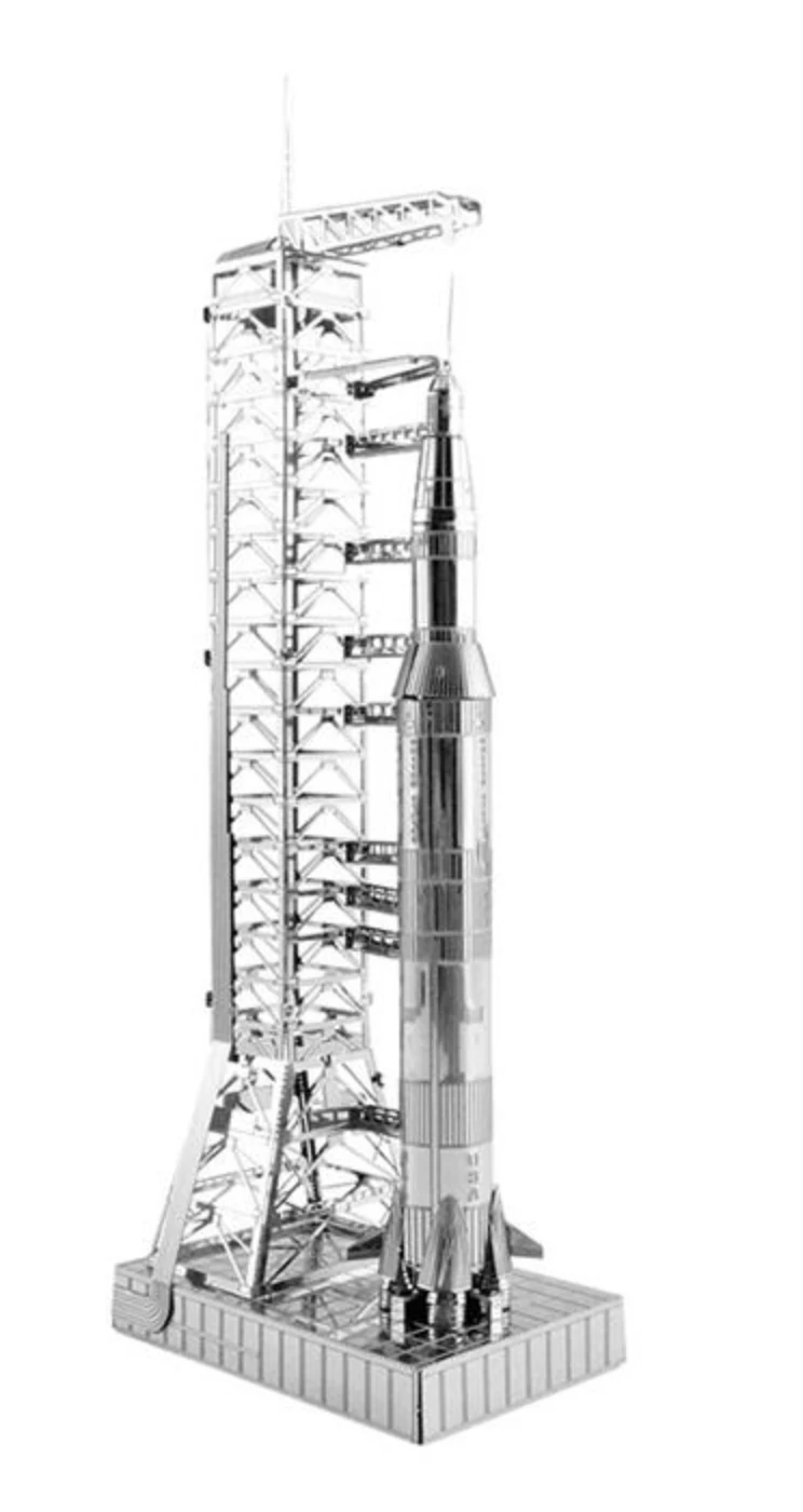 Metal Earth Apollo Saturn V - 3D Puzzel 3 Metal Earth Apollo Saturn V - 3D Puzzel