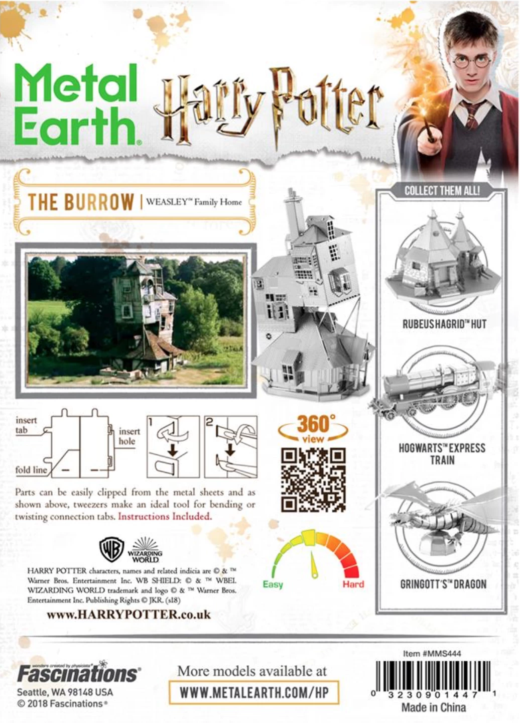 Metal Earth Harry Potter - The Burrow - 3D Puzzel 6 Metal Earth Harry Potter - The Burrow - 3D Puzzel - Afbeelding 4