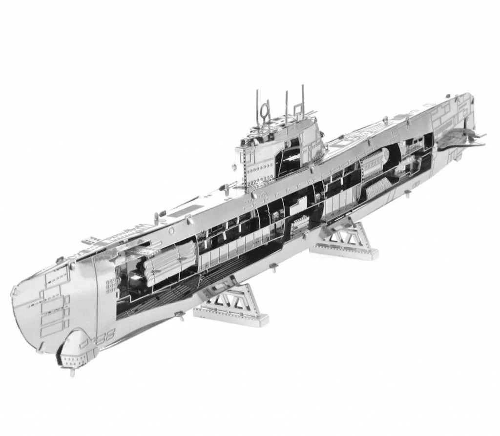 Metal Earth U-boat Type XXI - 3D Puzzel 4 Metal Earth U-boat Type XXI - 3D Puzzel - Afbeelding 2