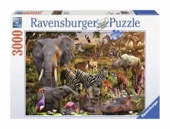 Ravensburger Afrikaanse Dierenwereld - 3000 Stukjes 5 Ravensburger Afrikaanse Dierenwereld - 3000 Stukjes -online speelgoedwinkel! ravensburger afrikaanse dierenwereld 3000 stukjes 1