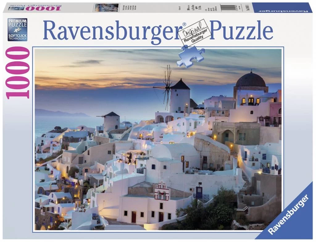 Ravensburger De Avond In Santorini - 1000 Stukjes 4 Ravensburger De Avond In Santorini - 1000 Stukjes - Afbeelding 2