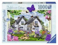 Ravensburger De Cottage In Bloemenpracht - Puzzel Van 1000 Stukjes -online speelgoedwinkel! ravensburger de cottage in bloemenpracht puzzel va 1