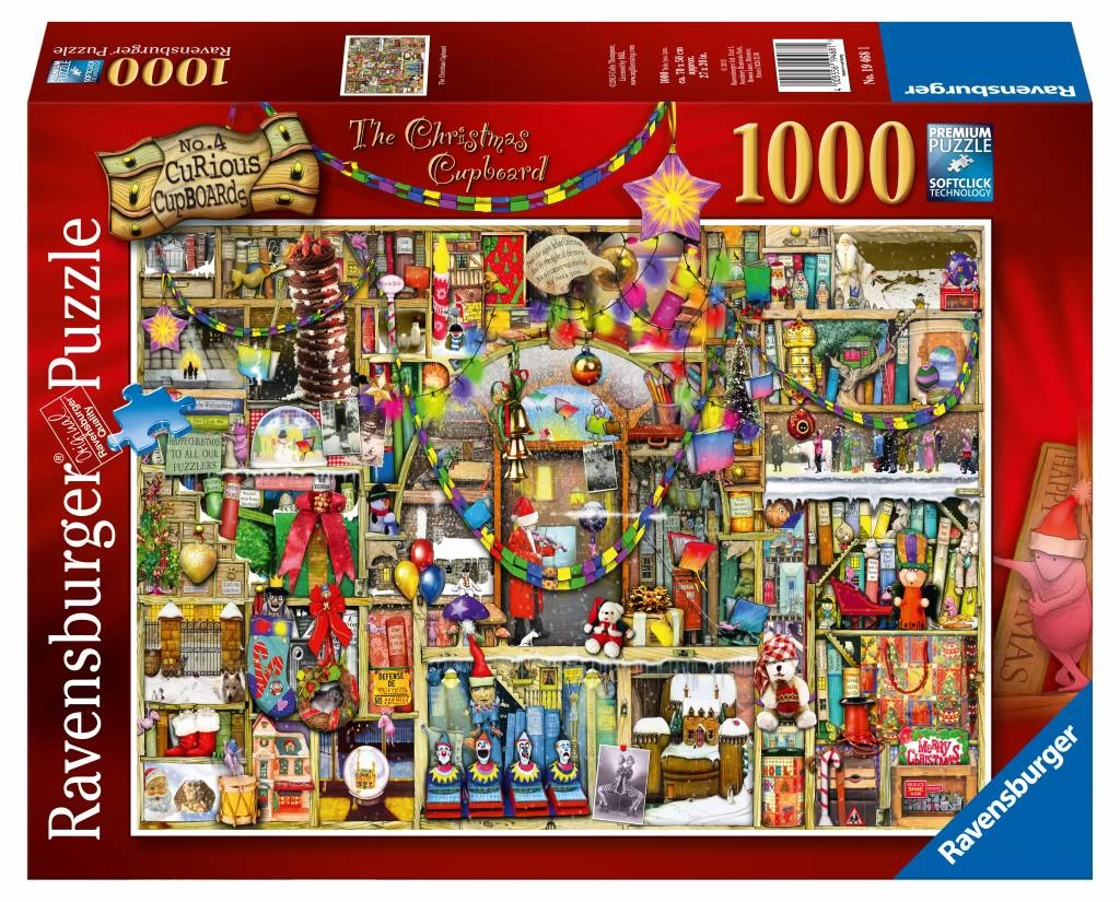 Ravensburger De Kast Van Kerstmis - Puzzel Van 1000 Stukjes 3 Ravensburger De Kast Van Kerstmis - Puzzel Van 1000 Stukjes