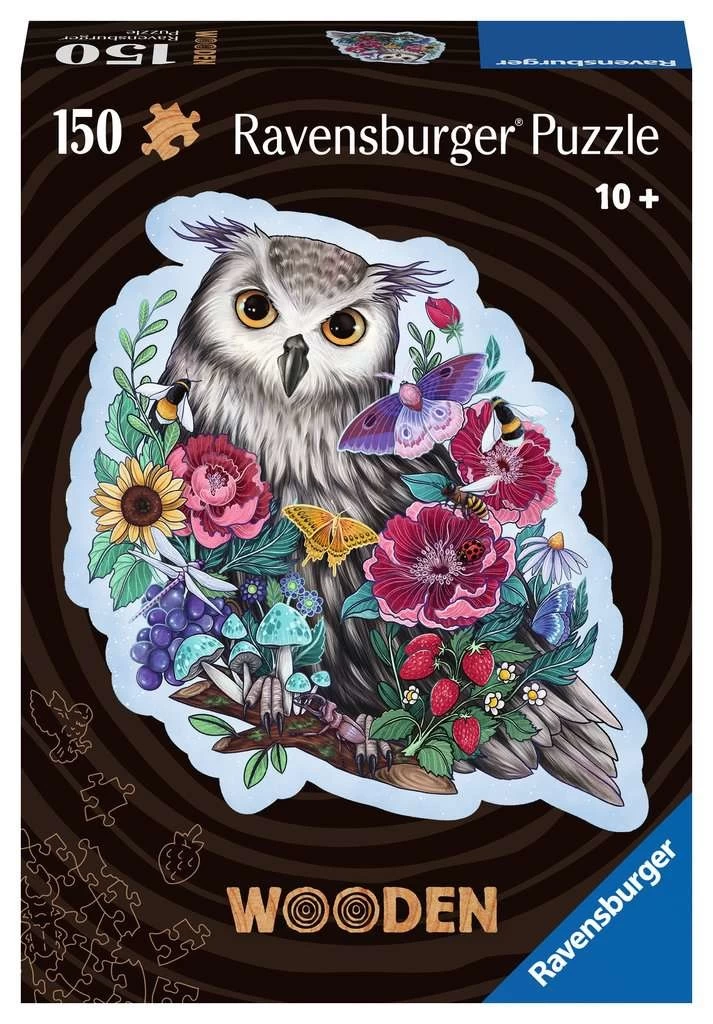 Ravensburger Geheimzinnige Uil - Houten Contourpuzzel - 150 Stukjes 3 Ravensburger Geheimzinnige Uil - Houten Contourpuzzel - 150 Stukjes