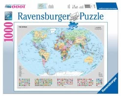 Ravensburger Staatkundige Wereldkaart - 1000 Stukjes -online speelgoedwinkel! ravensburger staatkundige wereldkaart 1000 stukjes 1