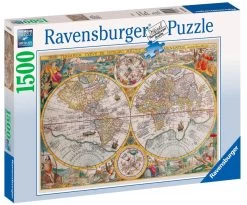 Ravensburger Wereldkaart Uit 1594 - 1500 Stukjes -online speelgoedwinkel! ravensburger wereldkaart uit 1594 1500 stukjes 1