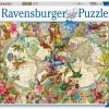 Ravensburger Wereldkaart Van Vlinders - Puzzel Van 3000 Stukjes