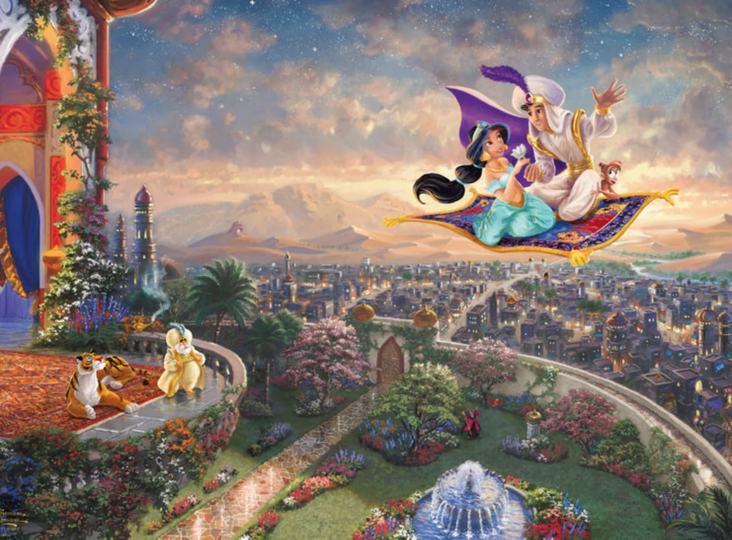 Schmidt Aladdin - Thomas Kinkade - Puzzel Van 1000 Stukjes 4 Schmidt Aladdin - Thomas Kinkade - Puzzel Van 1000 Stukjes - Afbeelding 2