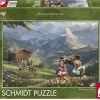 Schmidt Mickey En Minnie In De Alpen - Thomas Kinkade - Puzzel Van 1000 Stukjes